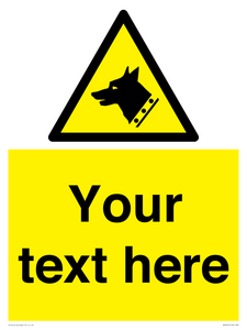 Custom Warning: Guard dog